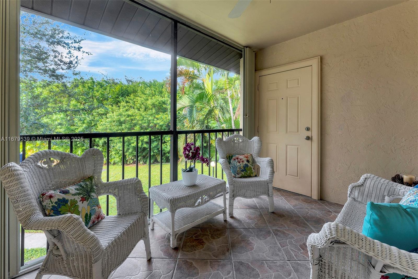 NEW ROOF (2024). It is a great opportunity to own your place in South Florida. The beautifully maintained second-floor apartment with two bedrooms and two bathrooms is in the desirable 55+ Pine Ridge South IV community. The unit features a screened patio with accordion shutters to enjoy your morning coffee, a spacious living/dining area, nice-sized bedrooms with their walk-in Closet, and an updated primary bathroom and Shower. The A/C is 3 years old, the water heater is 2 years old, a NEW refrigerator and dishwasher, and a NEW ROOF (2024). The laundry room, inside the apartment, has a full-size washer and dryer. The amenities include a spacious clubhouse, a large heated pool, bocce ball, shuffleboard, and a pathway around the lake, ensuring a vibrant and enjoyable lifestyle.