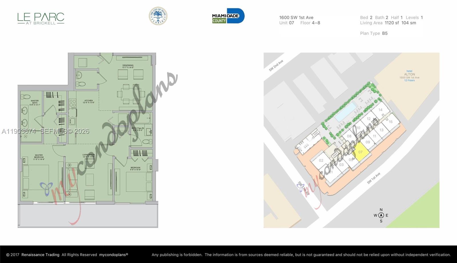 LE PARC AT BRICKELL CONDO - Residential Lease