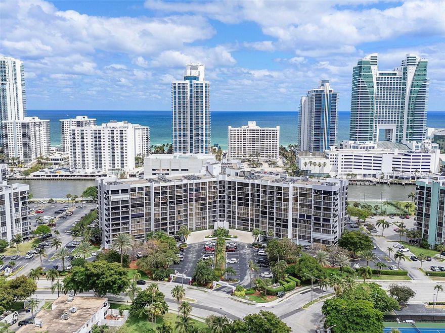 Welcome to your dream home in one of the best-kept and affordable waterfront complexes on Three Islands. This spacious and bright 1-bed, 1-bath condo boasts an open layout with floor-to-ceiling windows, filling your home with natural light. Enjoy the generously sized walk-in closet, perfect for your storage needs. The complex offers 24-hr security, a new gym, pool with stunning intracoastal views, BBQ area, sauna, and tennis courts. Perfectly located within walking distance to the beach and shopping plazas like Publix, Winn Dixie, and Walmart. Close to Gulfstream Park & Casino and a variety of restaurants, this is coastal living at its finest!