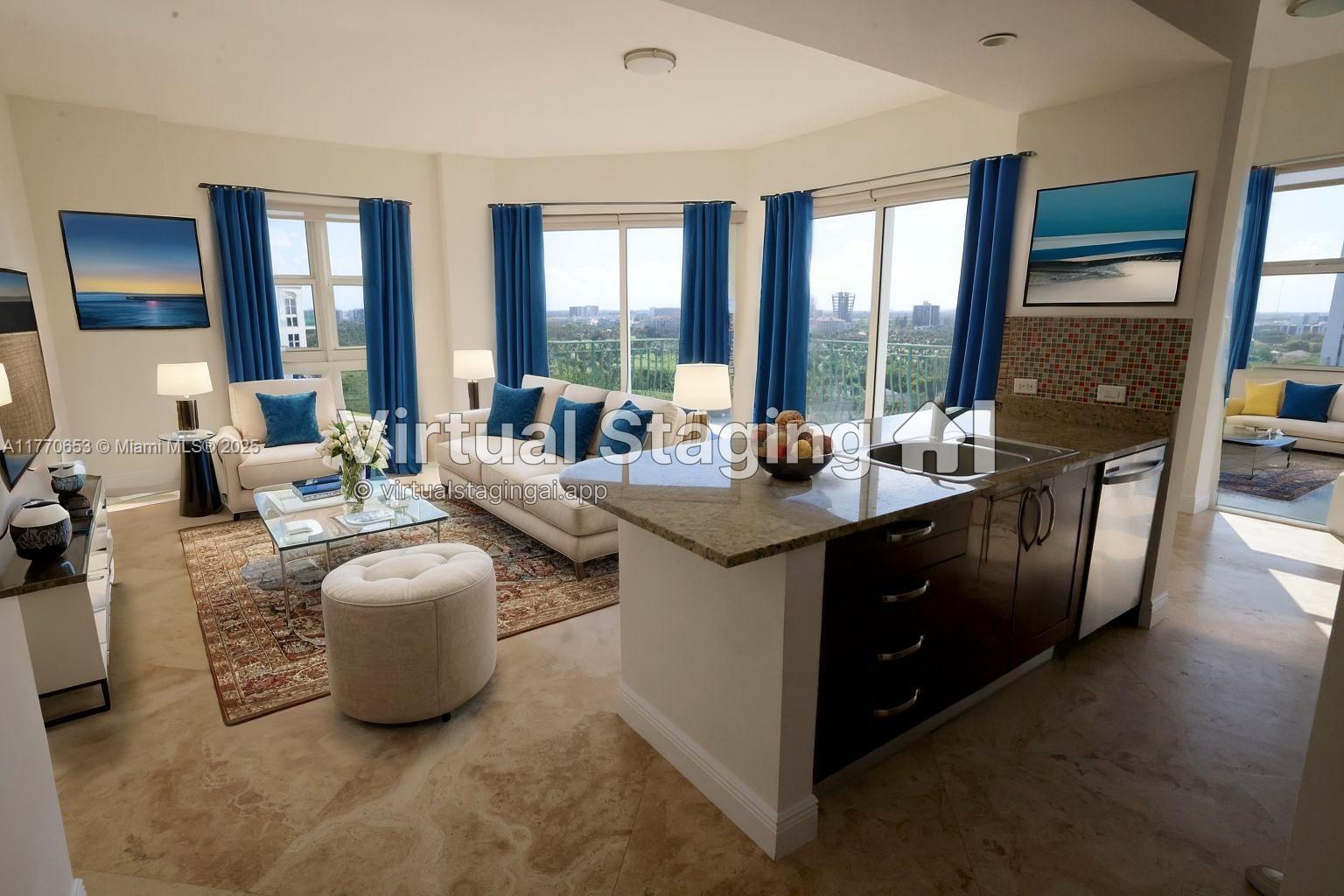 Best unit in the building, golf and sunset view. VIP July 4th fireworks, corner unit, high ceilings, floor to ceiling high impact windows and doors. 2 Exclusive assigned parking in the first floor #47 & #48. 1 storage #15-2 at the unit floor. Come a visit us !!! Association fee include north tower and master .