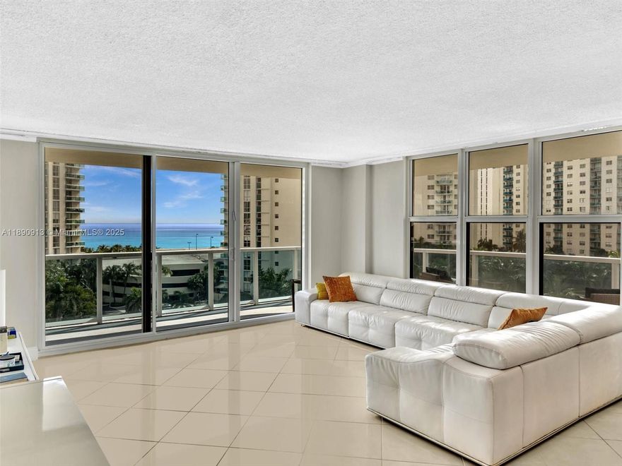 Large corner unit. This 2 bedroom 2 bathroom is available for immediate occupancy. Annual Rental Only. Wrap around balcony offers privacy with views of the Ocean and Intracoastal. Window in the Kitchen! Hurricane impact windows throughout ,New hot Water heater and New stainless steel dishwasher. Rent includes High speed Internet and Cable offering up to 200 channels. Includes 1 garage parking space. The Hallmark is located across the street from the beach and offers LUXURY amenities: Valet, Courtesy Bus Shuttle taking you to nearby stores, On site management, Heated Pool, BBQ area, many party rooms, Gym, Sauna, 24 hour security, Lobby attendant . Close to shopping, restaurants, airport and Casino.