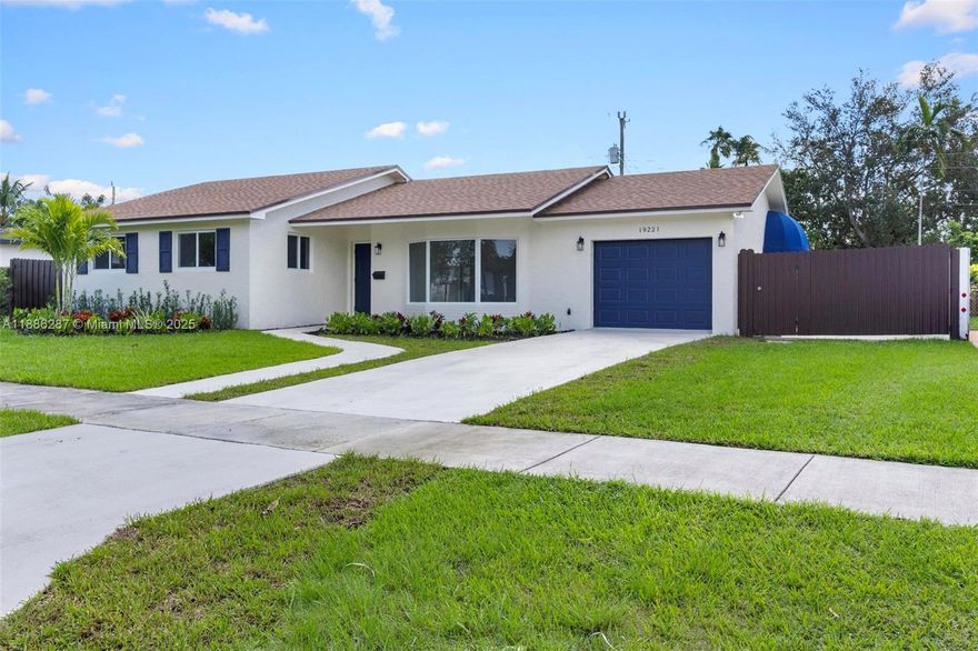 Welcome to your dream home in the heart of Cutler Bay's sought-after Whispering Pines Community. This beautiful residence combines timeless design with today's most desirable upgrades. Spacious floor plan with abundant natural light and fully tiled interiors, brand-new roof (2025),
 new impact windows, new insulation, designer kitchen with new appliances, freshly paved driveway, updated landscaping and private fenced backyard. Room for pool, boat/RV side storage, and dedicated golf cart parking, perfect for a golf cart-friendly neighborhood. Whispering Pines Park, just steps away features a covered playground, swings and open green space. Exciting community enhancements are also in motion. SEE BROKER REMARKS FOR ADDITIONAL INFORMATION