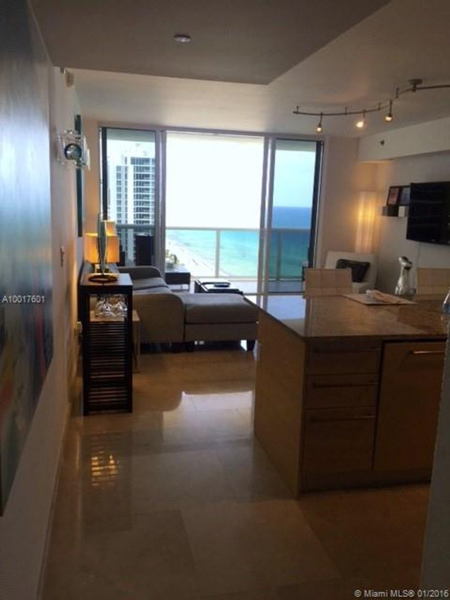 Gorgeous Model G Studio plus Den , modern , beautiful views, furnished, great amenities, Full Service Spa, Ocean Front Gym, yoga, zumba, spin class, RESTAURANT BAR at the pool, amazing pools areas. Location is Close to Miami, to fort Lauderdale Air port ready to move in May 1-216