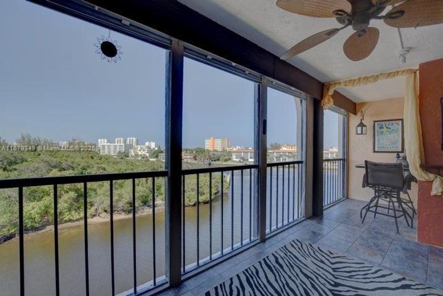 Location, location.Brand new Hurrican windows and doors.  East of US 1 with direct intracoastal views! Walkable to award winning Deerfield Beach, Sullivan waterside park, shopping and dozens of restaurants. Beautiful and serene views of the Intracoastal, Hillsboro River & Deerfield Island Park/Nature Preserve. The unit features an open kitchen, washer/dryer, new (2022) A/C, new water heater & disposal, crown molding, wood vinyl/ laminate thru out, & a spacious screened porch. Community amenities include heated pool, clubhouse, fitness center, sauna, assigned covered parking & community boat dock w/ low monthly rentals (when available). Quarterly assessments includes water, trash, cable & internet.
