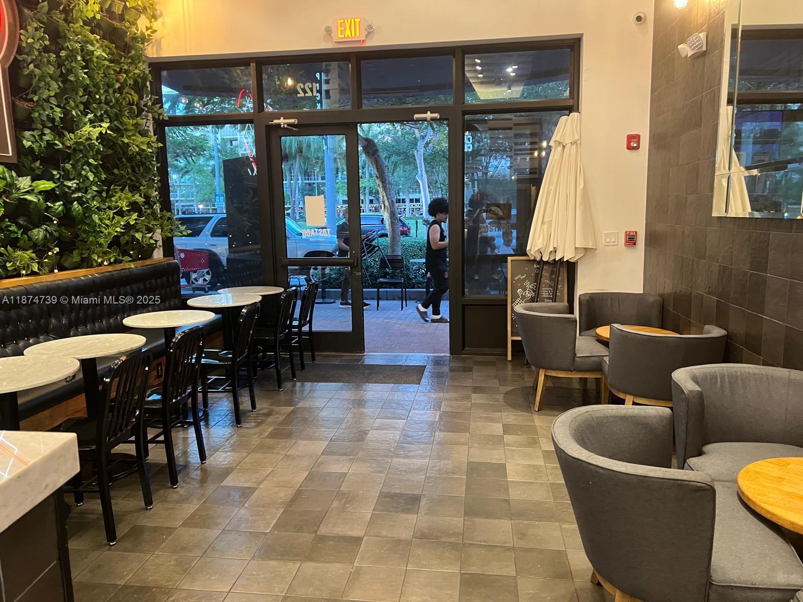 Prime second-generation space in the heart of Midtown Miami. Excellent location with strong visibility and foot traffic. Current rent at $9,000/month with 2 years remaining on the lease plus a 5-year renewal option. Ideal opportunity for a turn-key business in one of Miami’s most vibrant districts.