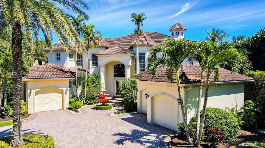 Absolutely Stunning One of a Kind Opportunity to Own on the Direct Blue Water Intracoastal in Martin County Jupiter/Tequesta encompassing .713 Acres of Gated Privacy. This palatial estate home is custom designed and beautifully laid out for entertaining on a grand scale as well as family enjoyment. As you enter through the double doors into the 2 story formal living room complete with Gas Fireplace and Full Wet Bar will greet you with a wall of windows giving way to breath taking Blue Water Views. The Main Level includes Formal Living, Dinning, Chefs Kitchen, Family Room/Informal Dinning,2 Ensuite Guest Bedrooms, Half Bath, Laundry, 3 Car Garage. Second Level Boasts 2 Sumptuous Primary Suites and Baths with Private Balconies overlooking the Intracoastal and another ensuite Guest Bedroom.