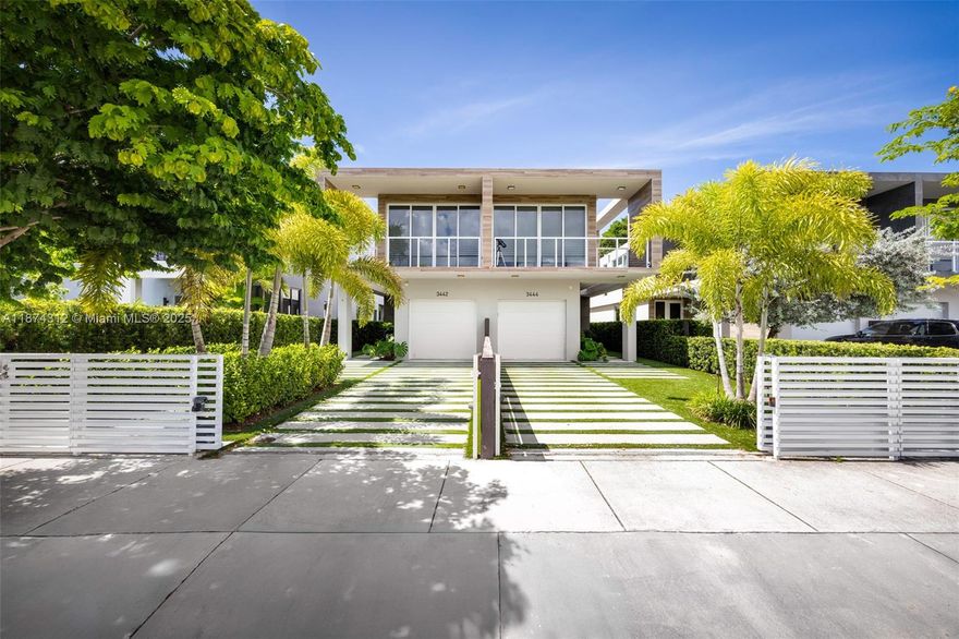 Modern elegance meets Grove charm in this 2020 townhome set in a prime walkable Coconut Grove location. Light-filled interiors flow seamlessly from open living and dining areas to a sleek kitchen ideal for everyday living and entertaining. One of the largest backyards for a Grove townhouse showcases an oversized pool (pool heater not included), lush landscaping, and a serene patio—perfect for relaxing or hosting outdoors. The home offers three spacious bedrooms, well-appointed baths, a one-car garage, and custom finishes throughout. Impact glass and thoughtful design details elevate the experience, all just steps from parks, CocoWalk, and top dining.