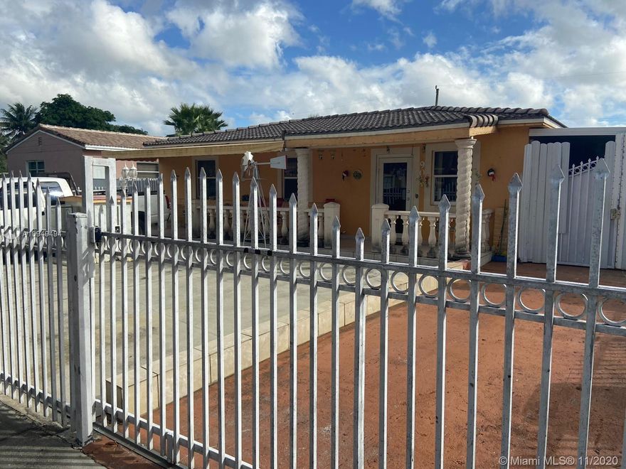 Spacious East Hialeah home with ton of potential. Home features: 3/2 with large carport and patio area. This property is a great opportunity for first time homebuyers or investors. Centrally located property with a huge backyard with plenty of room to park boats or RV.  Sellers are very motivated. Call for showing