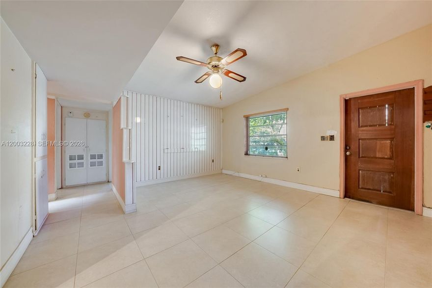 Located in the established Nichols Heights area of North Miami, this 3-bedroom, 1.5-bathroom home offers a great opportunity for first-time buyers or investors looking to add value. The property features tile flooring throughout and has solid potential but will require TLC and updating to make it truly shine. Conveniently located near major highways including I-95, commuting throughout Miami-Dade and Broward County is simple and accessible. The neighborhood offers South Florida charm with nearby schools, local parks, and everyday conveniences just minutes away. Residents can enjoy outdoor activities at Enchanted Forest Elaine Gordon Park and Greynolds Park. The property is also within a short drive to the beaches of Sunny Isles Beach and Haulover Beach Park, as well as convenient access to Miami International Airport and Fort Lauderdale-Hollywood International Airport. Its central location and potential make this property an excellent option for buyers seeking affordability and long-term value in North Miami.