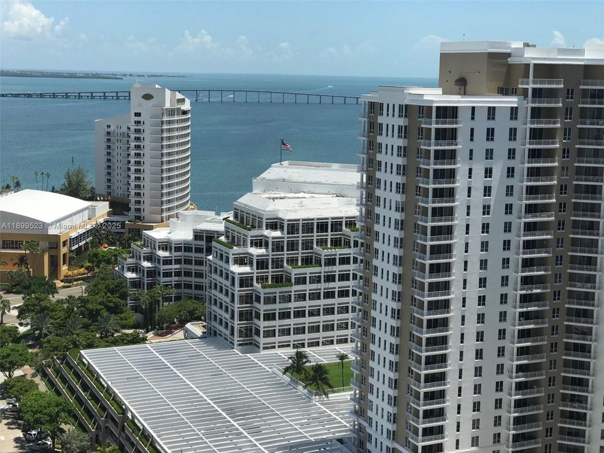 Enjoy this Amazing & cozy 2 Bdrm / 2.5 Bthrm unit with great SW views on the 22nd floor & PRIVATE ELEVATOR in Brickell Key's luxurious ASIA. Ultra high ceilings, marbled throughout, lots of cabinet space, screen shades on all windows and blk- outs in Bdrms. Custom vanities & kitchen cabinets, granite counter tops & FULL granite backsplashes, St.Steel MIELE Appliances & hood, SUB ZERO Fridge, Wine cooler, E-cooktop. Building features pool, 2 jacuzzis, TENNIS COURT, state of the art gym. 2 TANDEM parking spaces & HUGE private storage closet on the same floor. Brickell Key features a permietral jogging path, 1 park, kids' playground, convenience store, restaurant & much more. 
TENANT OCCUPIED THROUGH NOV/9/25- MUST give 24hr notice
