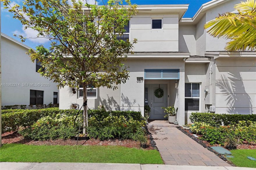 Don’t miss this great opportunity to own a beautiful corner-unit townhome offering one of the most spacious layouts in the community!! This bright and inviting home features an open-concept floor plan with high ceilings and abundant natural light throughout. Large kitchen. The living and dining areas flow seamlessly to a private patio ideal for relaxing or hosting guests. As a corner unit, the property offers extra privacy and additional windows that enhance the natural light. For added convenience and security, the home includes an installed camera system that will stay for the next owner. Conveniently located near major highways with easy access to the Florida Keys, as well as shopping, dining, and everyday essentials. Perfect opportunity for homeowners or investors looking for comfort, location, and value.