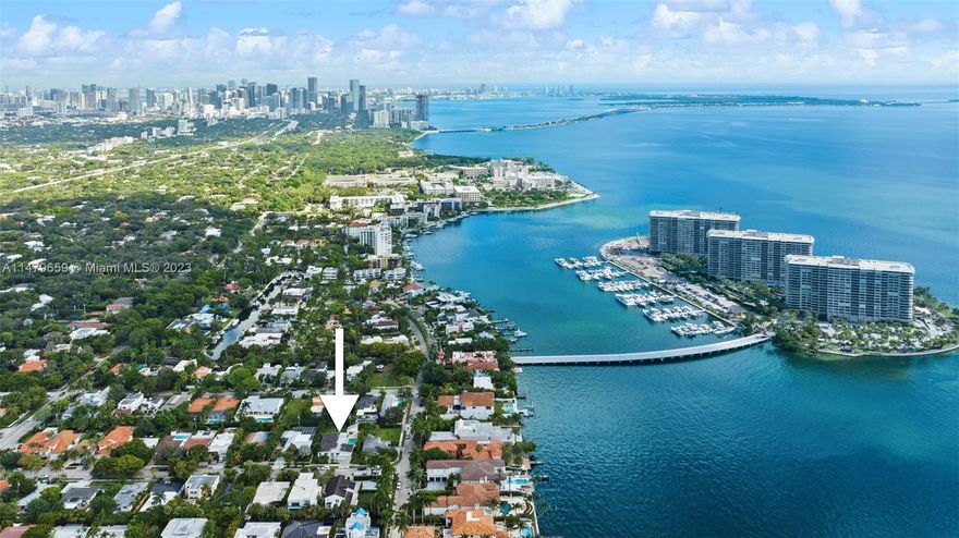 SUBSTANTIALLY REMODELED HOME WITH EXPANSION POTENTIAL IN THE HEART OF EXCLUSIVE & HIGHLY DESIRABLE NORTH COCONUT GROVE. HOME SITS ON A 10,313 SQ FT LOT, WITH POOL & GUEST HOUSE. BRAND NEW ELECTRICAL, PLUMBING, IMPACT DOORS & WINDOWS, KITCHEN & APPLIANCES, ALUMINUM ROOF, DRIVEWAY & POOL DECK, GARAGE DOOR, SPRINKLER SYSTEM, WALL TREATMENTS, BATHROOMS, MARBLE FLOORING. MAIN HOUSE CURRENTLY FEATURES 4 BEDROOMS, 4 FULL BATHROOMS + LAUNDRY/LINENS ROOM. CURRENT 2-STORY GUEST HOUSE FEATURES A FULL BATHROOM, KITCHENETTE & BEDROOM LOFT. QUIET & PRIVATE NEIGHBORHOOD JUST ONE STREET AWAY FROM THE BAY.