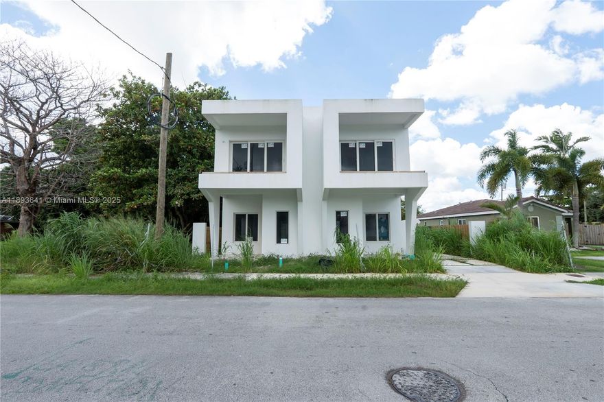 Unlock the potential of this nearly completed new construction duplex, priced to sell As-Is for savvy buyers ready to capitalize on a rare opportunity. With approximately $60,000 remaining to finish, this property offers significant upside for investors, developers, or end-users seeking customization and equity growth. Each unit is thoughtfully designed with a modern open-concept layout, featuring:
??? Spacious living and dining areas ideal for entertaining
??? Planned contemporary kitchen finishes with room for premium appliances and cabinetry
?? Stylish bathroom layouts ready for final touches
?? Impact-resistant windows and doors for safety and energy efficiency
?? Solid construction with quality materials throughout.