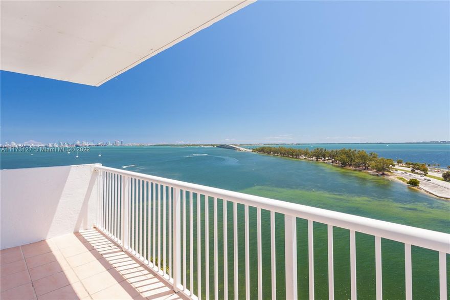 Rare find located on a quiet, tree-lined street (SE 25 Road) on Brickell. This penthouse unit encompassing 4,597 sf offers spectacular bay and ocean views and enough space for a large family. Building offers concierge service, 3 assigned covered parking spaces, 24 hr security, pool, spa and fitness center. Conveniently located near the Brickell trolley where you can ride a short distance to all the restaurants and entertainment found on Brickell.