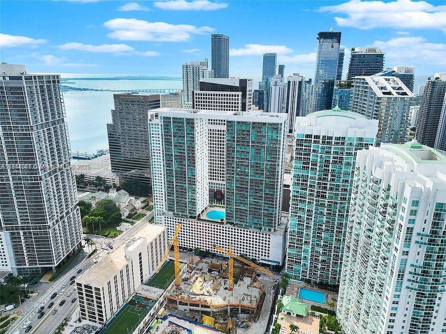 EASY TO SHOW – Ready for Immediate Occupancy. This beautifully partially furnished, oversized 2-bedroom, 2-bath corner unit offers a spacious split floor plan, lovely ceramic floors , one parking garage space along with a welcoming entrance foyer. Pet friendly landlord with a Pet deposit. Property is partially furnished. Located in the vibrant heart of Brickell, you'll enjoy unmatched convenience just steps from Whole Foods, Brickell City Centre, the bayfront, and Metro Rail access—placing everything you need within easy reach The building delivers luxury living with top-tier amenities including concierge front desk service, 24-hour security, a rooftop pool, a fully equipped fitness center, a spa, and even an on-site movie theater. Additional parking space is available from $200-300/month