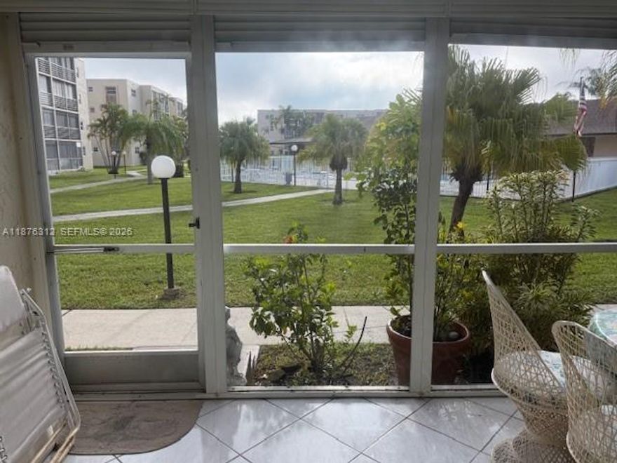 Rarely available updated CORNER unit! Large 2 bedrooms & 2 full bathrooms with bathtub & shower. Washer & Dryer in unit (only allowed on the first floor). Paradise living! Screened private patio steps away from the clubhouse with internet, full kitchen & lots of activities, heated pool, private garden and lake. Assigned parking right outside your entrance. Shopping, walking trails, bike trails, one mile from the marina and beach. NEW AC, KITCHEN & APPLIANCES, BATHROOM VANITIES & FRONT DOOR, Shutters and hurricane proof windows and sliding door. Light & bright. Additional storage. Close to Casino, Dania Pointe Mall, East of US1, fast approval. 40-year certification done, newly painted building, stairs, walkways. Tons of guest parking. FULL RESERVES, LOW HOA!! 10% down for bank loans. New roof!!