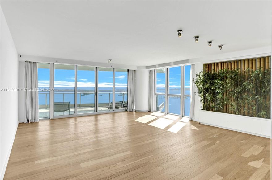 Enjoy breathtaking panoramic views of Biscayne Bay, Miami Beach, Fisher Island and Key Biscayne from this flow-through residence at prestigious Jade Brickell. An expansive floor plan featuring 4 bedrooms and 4.5 bathrooms with smart home technology. Perfect for entertaining, the gourmet kitchen includes top of the line appliances. Jade Brickell is a 5 star luxury building with full time concierge staff. Amenities including: 24 hour front desk, concierge. guest valet, world class health spa, gym resident club room, 2 waterfront pool, party room & much more. Proximity to world-class dining and shopping. Monitored security service with full-time staff including 3 parking spots one on 1st floor.