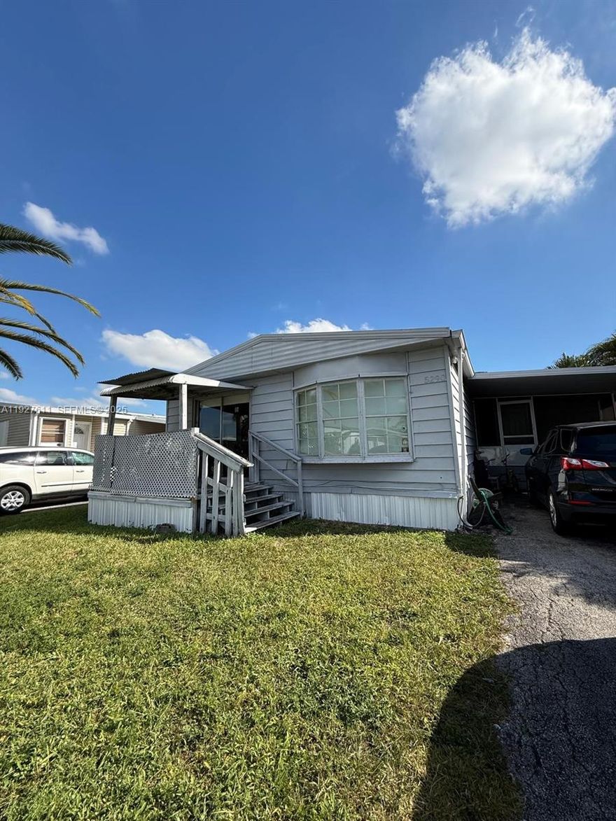 Great opportunity in Hollywood! This well-kept mobile home sits on a 3,600 sq ft lot and offers comfortable living with an open layout. Currently tenant-occupied, it’s an excellent option for investors seeking immediate income with strong ROI potential based on current rent. Conveniently located near major roads, shopping, and parks. Don’t miss this solid investment or future home—schedule your showing today!