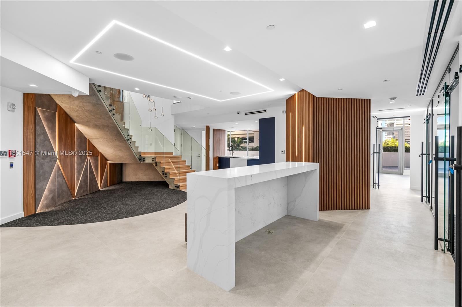 Introducing our new 4,768sqft luxury office in Brickell a blend of sophistication and functionality. Two stories of open space, 12 offices, 2 kitchens, key code access, media closet (CAT 6 and fiber cable) 4+ terabits, & audio speaker & Sonos system already pre-installed. Enjoy the convenience of 22 deeded parking spaces, 24-hour security, 2 executive suites w/ private bathrooms and showers w/ hidden doors, a state-of-the-art conference room, a light automation system & more. The 2,000sqft terrace w/ bay views are perfect for events. Located in a luxury building w/ valet parking, 24-hour concierge, & prominent deeded signage on Brickell Bay Drive, directly in front of the future Citadel HQ building. Elevate your workspace w/ the latest technology & a great sense of arrival in Brickell.