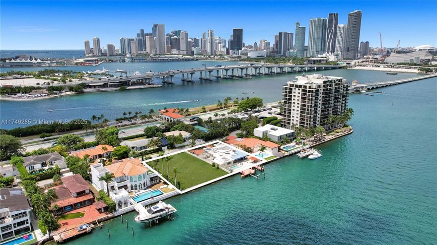 DEVELOPMENT OPPORTUNITY - One of the most spectacular parcels of land to be offered in the Venetian Islands. 

This rare  26,250 SF oversized double lot, with 175 feet of prime linear waterfrontage. With unobstructed, wide-bay water views with stunning sunrises and sunsets over Miami’s skyline. Minutes from Brickell and South Beach, this exclusive property offers privacy and convenience. With architect Kobi Karp’s visionary plans available, build your own one-of-a-kind waterfront estate masterpiece with this very rare opportunity in Miami’s most prestigious Venetian Islands.

Disclaimer:
Renderings and descriptions are for illustration only and not a guarantee of design or feasibility. Buyers must verify all details independently. The brokerage assumes no liability for discrepancies.
