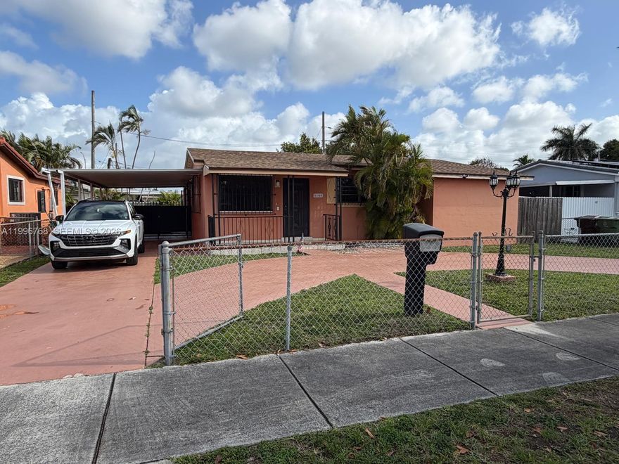 Spacious 4-bedroom, 2-bath single-family home in Hialeah with a large fenced backyard/patio and covered outdoor space perfect for entertaining. The home offers generous living areas, a flexible layout, and great potential for a buyer to update and make it their own. Jacuzzi included. Conveniently located near schools, shopping, dining, and major roadways.

A new roof - less than 2 years old