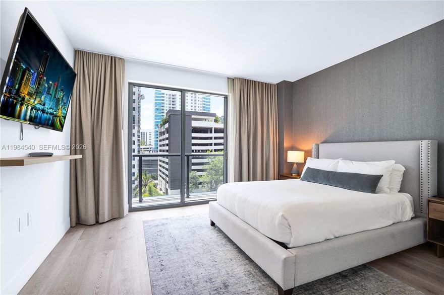 Live or invest in the heart of Brickell at SMART Brickell, a modern boutique condominium offering unmatched flexibility, design, and walkability. Now offering Units 504 and 404, both fully furnished residences with larger square footage than many comparable units in the building, open layouts, sleek contemporary finishes, and floor to ceiling glass that fills each space with natural light.
Designed for today’s urban buyer, these units offer immediate move in usability with the added benefit of short term rental flexibility. Owners may enjoy the residences full time, rent seasonally, or participate in the building’s management and leaseback options for a truly hands off experience.
Residents enjoy resort style amenities including valet service, rooftop lounge, pools, on site café, and modern common spaces. Ideally located just steps from Brickell City Centre, Metromover, world class dining, nightlife, and major financial institutions. Units 504 and 404 represent an exceptional opportunity to own in one of Brickell’s most dynamic communities.