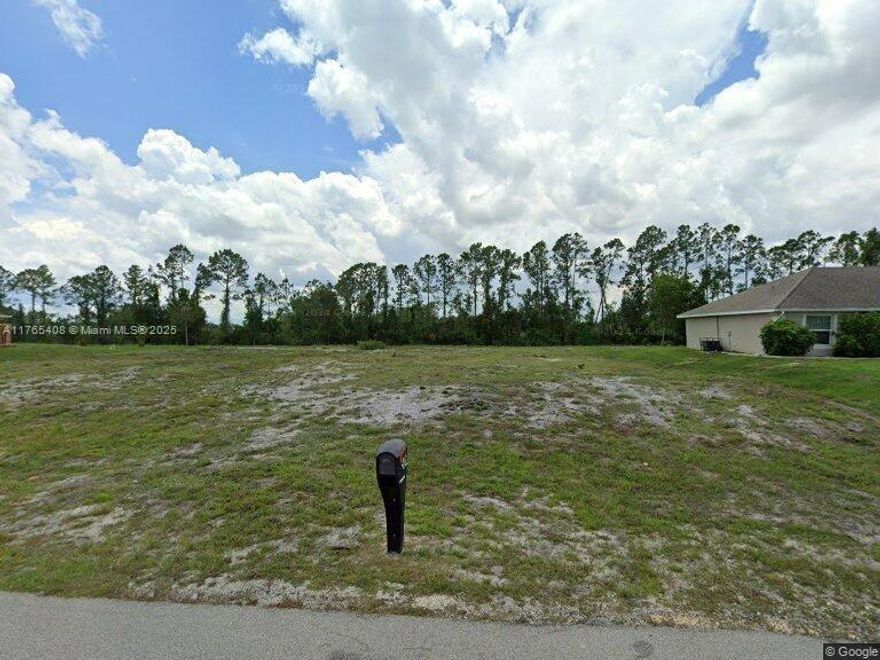 Fantastic opportunity to own a 12,000 sq ft residential lot with 80 feet of canal frontage in a rapidly developing area of Lehigh Acres. Zoned RS-1, this spacious property is perfect for building your custom single-family home. Enjoy a peaceful setting with water views along the canal at the rear of the property. Additionally, the adjacent parcel at 507 is also available for sale, offering the option to purchase both lots together for a total of 24,000 sq ft—or buy separately. Not currently in a flood zone. Don’t miss your chance to secure one or both of these prime lots!