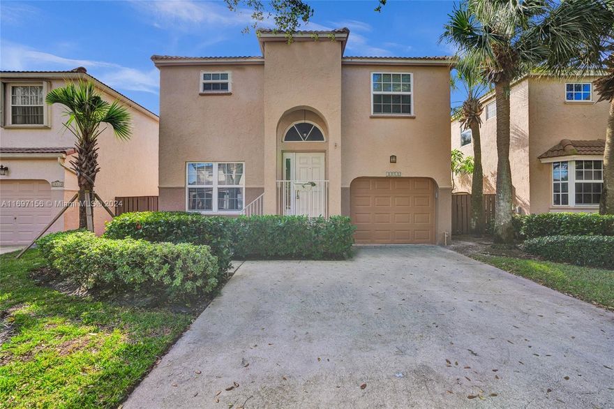 SELLER OFFERING CREDIT! Use it to buy down your interest rate, cover closing costs, or customize your new home—your choice! Fantastic dream home located in the prestigious Fountain Springs neighborhood! This remarkable 3 bedroom 2.5 bathroom home has high ceilings, a water view, and a screened-in patio. Hurricane impact doors/windows throughout. The community has a pool and a beautiful park across the street. Close to i595, Florida Turnpike, Sawgrass Expressway, and i75. Near Sawgrass Mills Mall, city/county parks, shopping, and restaurants. This home has been well maintained and ready for you to call it your own. With a low HOA, this home is a rare find in Plantation. HOA covers the front lawn plus all the amenities. ( Pool, Tennis, Pickleball, and many more)