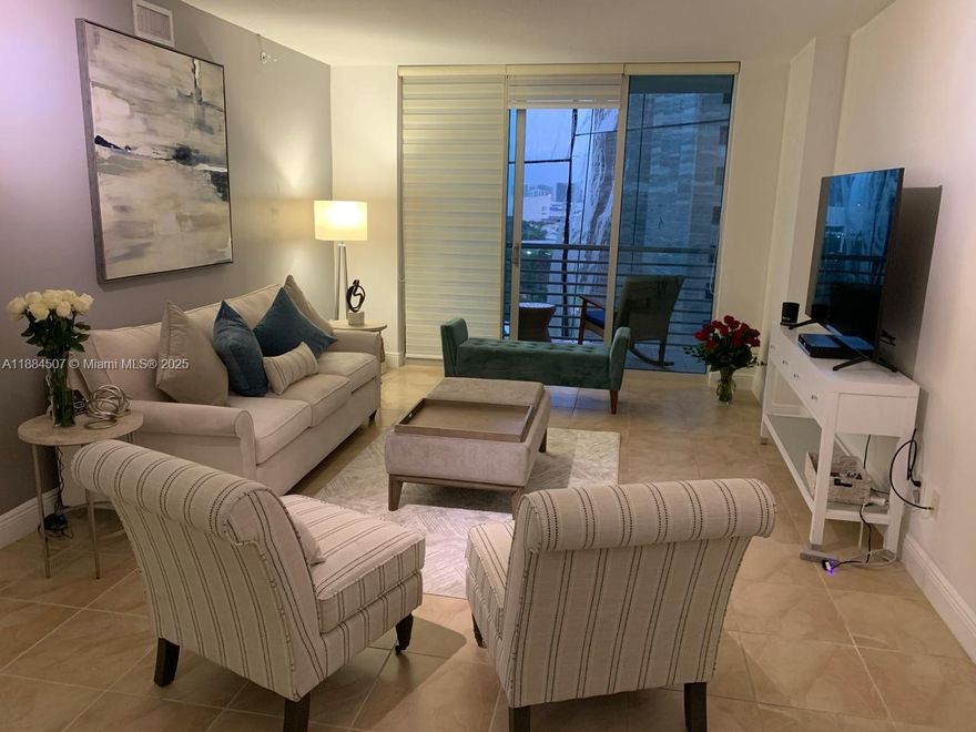 Gorgeous Fully Furnished 2 Bedroom 2 Bath, Ready to Move in! Amazing water view from the balcony and the master bedroom, and pool view from the second bedroom. Building amenities include 2 swimming pools, Jacuzzi, Sauna, 2 Party Rooms, 2 Fitness Centers, Convenience Store, Conference Room, 24 hrs security, valet and concierge. Location, Location , Location! Walking distance to Whole Foods, Cinema, Bayfront Park, Kaseya Center, Arsht Center, Downtown and Brickell restaurants and shops. High Speed Internet, cable, & water included.