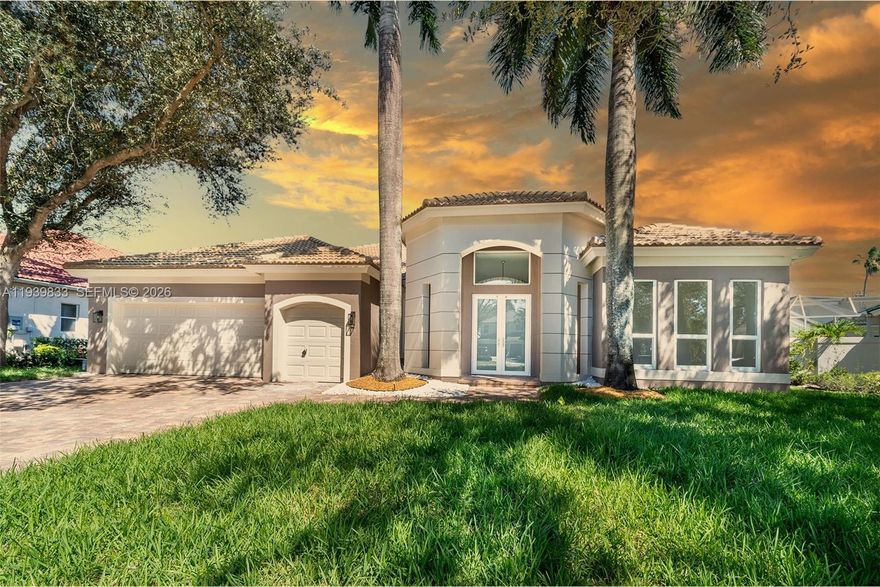 Discover refined living in Davie’s prestigious Rolling Hills Golf & Tennis Club. This exceptional residence features a bright, open-concept floor plan and has been completely renovated from top to bottom, with over $450,000 in high-end upgrades, everything inside and out is brand new and impeccably finished.
The home offers a designer gourmet kitchen with top-of-the-line appliances, custom cabinetry, and premium finishes, seamlessly flowing into expansive living and entertaining spaces. The private primary suite is a true retreat, thoughtfully designed for comfort and privacy.
Step outside to a resort-style patio featuring a heated pool and spa, all overlooking the manicured golf course perfect for entertaining or quiet relaxation.
Enjoy the elegance and tranquility of golf-course living with no mandatory club membership.