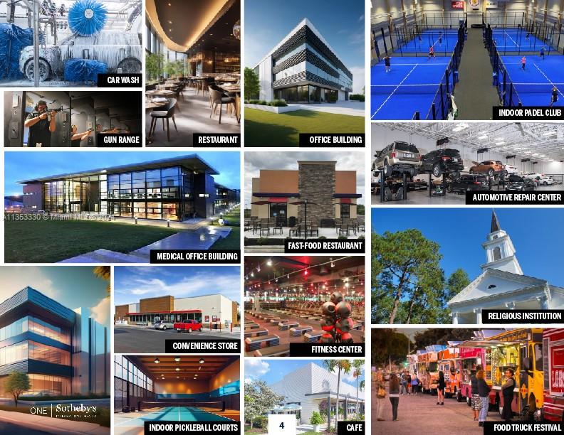 Exceptional opportunity is near Fort Lauderdale! This prime land is surrounded by thriving businesses and vibrant traffic. The lot Size is 33,362 SF, zoned CO (Commercial Office), allowing for diverse commercial activities as: indoor tennis/ padel courts, gym, Car Wash, Food truck, cafe, Religious institutions, or office / Medical buildings.... With convenient access to major highways and nearby amenities, this property has limitless potential for growth and success. The area is poised for transformative developments, including 2,000+ units, medical offices, entertainment centers, and more, and built a total of 22,000 SF . Owner financing or a joint venture opportunity.