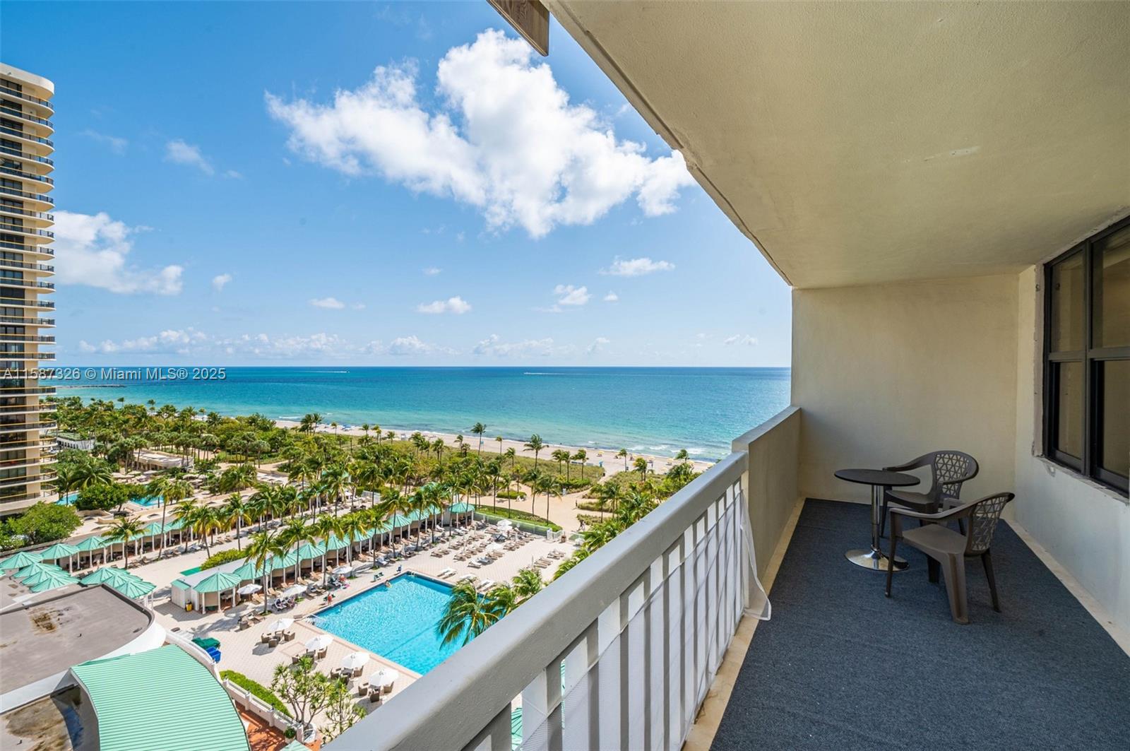 Newly remodeled modern 2/2 with ocean views and all new: flooring, kitchen, bathrooms, hurricane impact windows,2 new air conditioner units, Full-Size washer/dryer, recessed lighting
Wine fridge, Bosch appliances, Grohe fixtures. Full-service building on the sand including Beach & Pool service, valet, concierge, gym, restaurant, and more. Directly across the street from Bal Harbour shops & within walking distance to shops and restaurants *****Half of assessment already paid by owner***