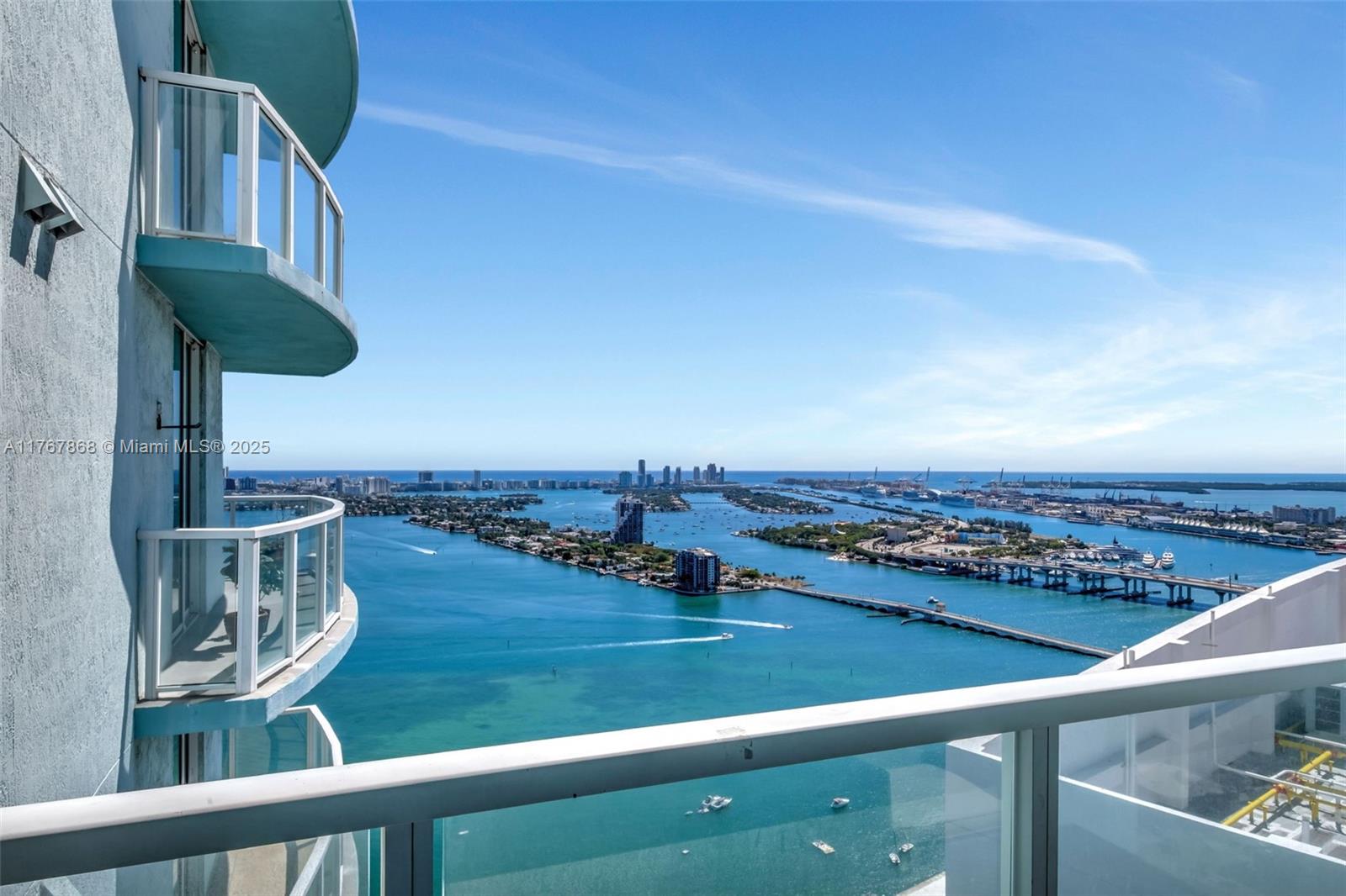 Spectacular 1-bedroom, 1-bath furnished or unfurnished apartment on the 43rd floor with breathtaking panoramic views of Biscayne Bay and Miami Beach. This unit features a spacious closet, in-unit washer and dryer, and balcony. One assigned parking space included. Located in Quantum on the Bay, a premier building offering top-notch amenities such as a gym, pool, and social areas perfect for hosting events or working remotely. Ideally situated in Miami’s vibrant Edgewater neighborhood, directly across from Margaret Pace Park, where you can enjoy outdoor activities, waterfront views, and dog-friendly areas. Easy access to shops, restaurants, and major highways. Live the ultimate Miami lifestyle!