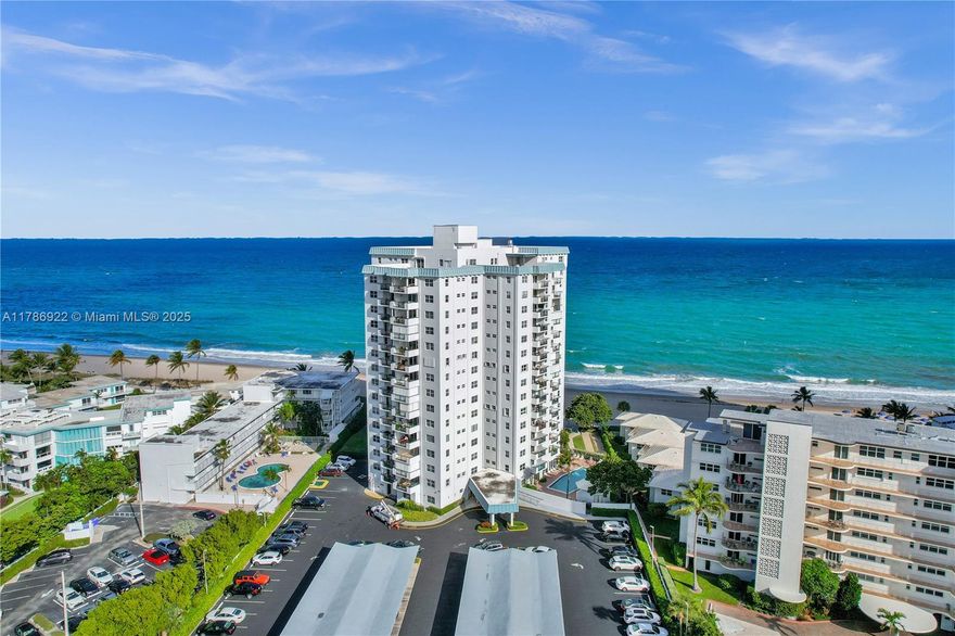Well priced unit with Both Sunset Views from Balcony and Morning Ocean Views! Nicely Furnished (turnkey) with upgrades and Direct Ocean views from both bedrooms! Balcony overlooks the Intracoastal waterway & the Ocean w/ additional Bedroom access to balcony. Full size Washer & Dryer in unit for added convenience! Heavy duty wood laminate floors thru-out & updated Open kitchen great for entertaining. 2nd Room can be converted to open and used as a Den. ALL AGES! Prime location between Lauderdale By-the-Sea: and Emerging Pompano Beach. Shopping, dining, entertainment, great beaches and Sea ranch lakes Publix shopping center w/in mile. Building recently painted and updated w/ reserves. Rentals after 1st year w/ a 3-month min. & twice per year max. Covered Assigned Pkg space & quick approvals