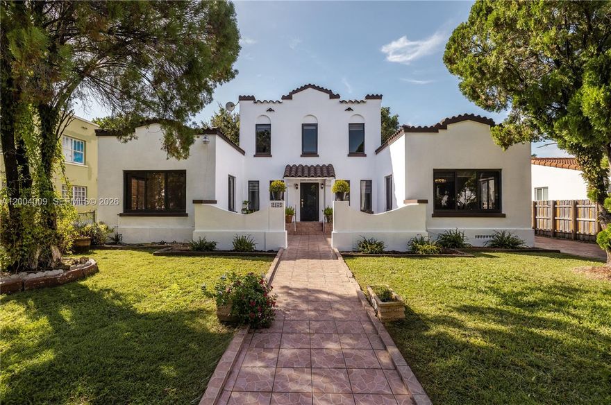Villa Cortina is a prime Shenandoah opportunity for the buyer who recognizes potential. This 1920s Mediterranean sits on an oversized 9,133 SF lot and offers the bones, scale, and setting to become a true standout. The main house includes 5 bedrooms and 3 bathrooms, while a detached 280 SF studio guest house with full bath offers endless flexibility as a future office, cabana, or guest space.

The home’s current configuration creates a secondary living suite in the main structure, but can easily be reimagined to restore a spacious additional living room with guest bath and beautiful views toward the backyard—where there is plenty of room to create a spectacular pool, outdoor grill area, and dining terrace. A long driveway offers added convenience and potential for enhancement or covered parking.

Important improvements are already done: updated PVC plumbing, newer roof, impact windows and doors, and upgraded electrical. Spacious bedrooms, classic architecture, and a lot with room to dream make this the ideal canvas for someone ready to transform a charming property into a stunner.