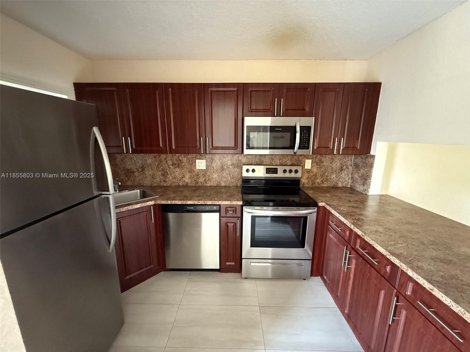Fully renovated apartment in Hialeah Gardens close to Palmetto Expressway. Unit features laminate flooring throughout, granite countertops, stainless-steel appliances, washer and dryer in-unit. Condo comes with one parking space.