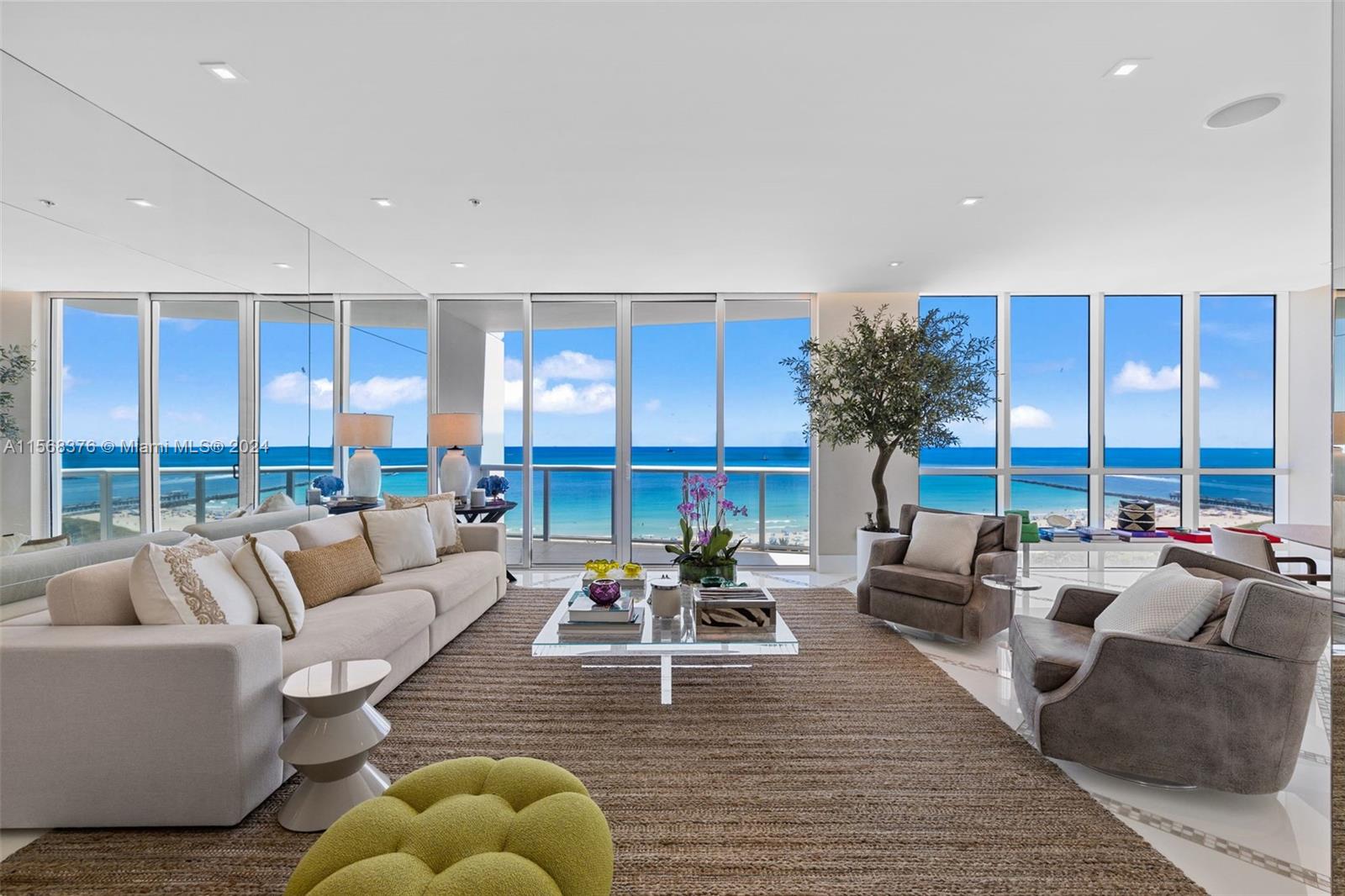 Rental Property at 50 S Pointe Dr 1502/03, Miami Beach, Miami-Dade County, Florida - Bedrooms: 4 
Bathrooms: 4.5  - $60,000 MO.