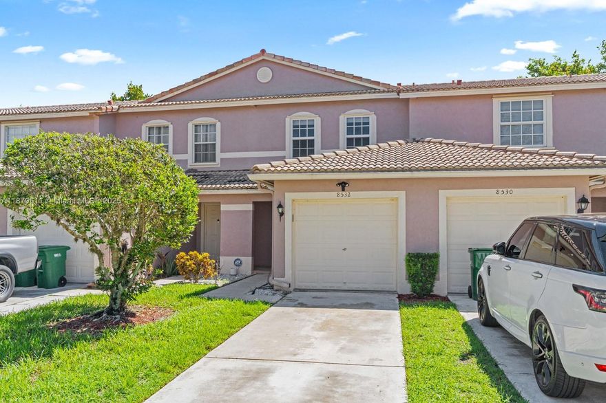 Affordable and stylishly renovated waterfront townhouse in the gated community of Southgate Shores. This 2-bedroom, 2.5-bath home with 1-car garage features impact windows and doors, remodeled bathrooms, and an open-concept kitchen with stainless steel appliances, granite countertops, and custom cabinetry. The living area opens to a private patio with serene lake views. Upstairs offers two spacious master suites with walk-in closets and fully renovated bathrooms. Laundry is conveniently located upstairs. Community amenities include a pool, and the location provides easy access to shopping, dining, and major highways and roads. Move-in ready and perfect for first-time buyers!