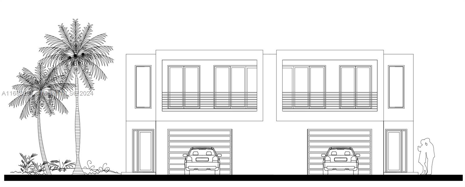 Exciting development opportunity! This corner lot is zoned for a duplex with plans available to build two modern townhomes, each featuring 3 bedrooms, 2.5 baths, and a 2-car garage. Each unit offers a small terrace off every room, allowing for seamless indoor-outdoor living. Enjoy a private patio area perfect for entertaining or relaxing. With impact windows, ample closet space, and a great residential location, this lot is ready for construction. Ideal for investors or builders seeking a high-demand area to create stunning new homes. Don't miss this rare opportunity! Owner plans and approvals are available as part of the sale.