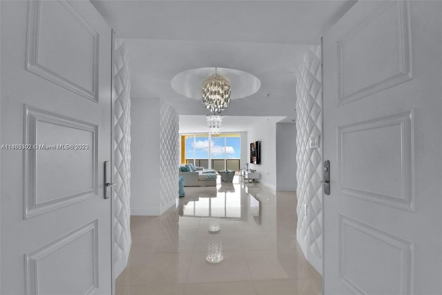 Spectacular breath taking Ocean Views from every room in this fully remodeled residence, with 3 bed 3.1 bath and 2,383 sq ft plus 1,000 sq ft terrace in prestige Sunny Isles Beach Luxury Boutique Building.  This magnificent unit features unobstructed direct ocean, intracoastal and city views, professionally furnished and decorated with luxurious finishes, and unbelievable details! 5 Star Building offers exceptional amenities and concierge service, 3 assigned valet parking spaces, pool, jacuzzi, fitness center, steam room, private beach service and more.