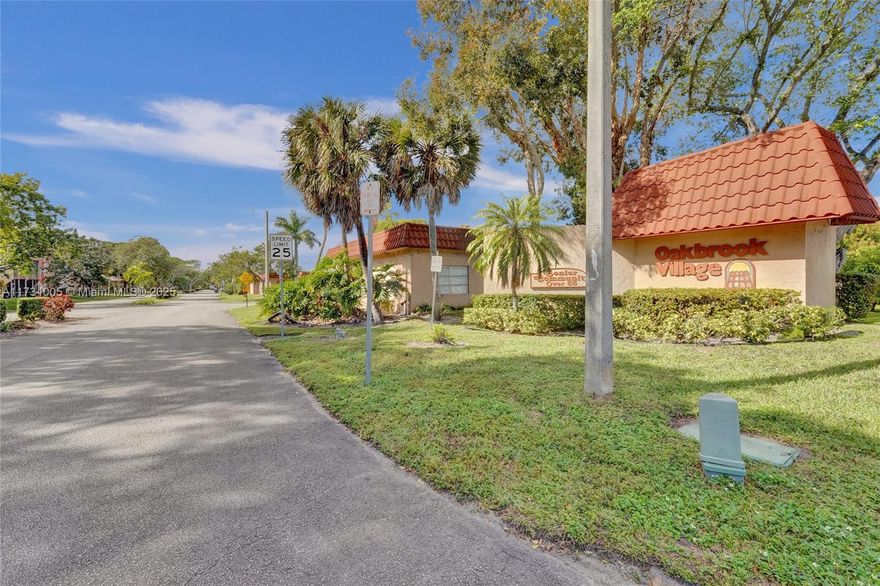 Discover comfort and convenience in this delightful 1-bedroom, 1.5-bathroom apartment, ideally located in the heart of Oakbrook. This well-maintained home boasts rich wood and tile flooring, a spacious walk-in closet, and a large master bedroom that easily accommodates a king-size bed with plenty of room to spare. Enjoy the outdoors from the screened patio, Titan water heater install  2024 complete with roll-down shutters for added privacy and protection. The well-lit kitchen is equipped with a dishwasher and a Frigidaire refrigerator, offering both style and functionality.
Located close to hospitals and major highways, this 55+ community offers a peaceful and amenity-rich lifestyle. A perfect blend of tranquility and accessibility—this home is ready to be yours!