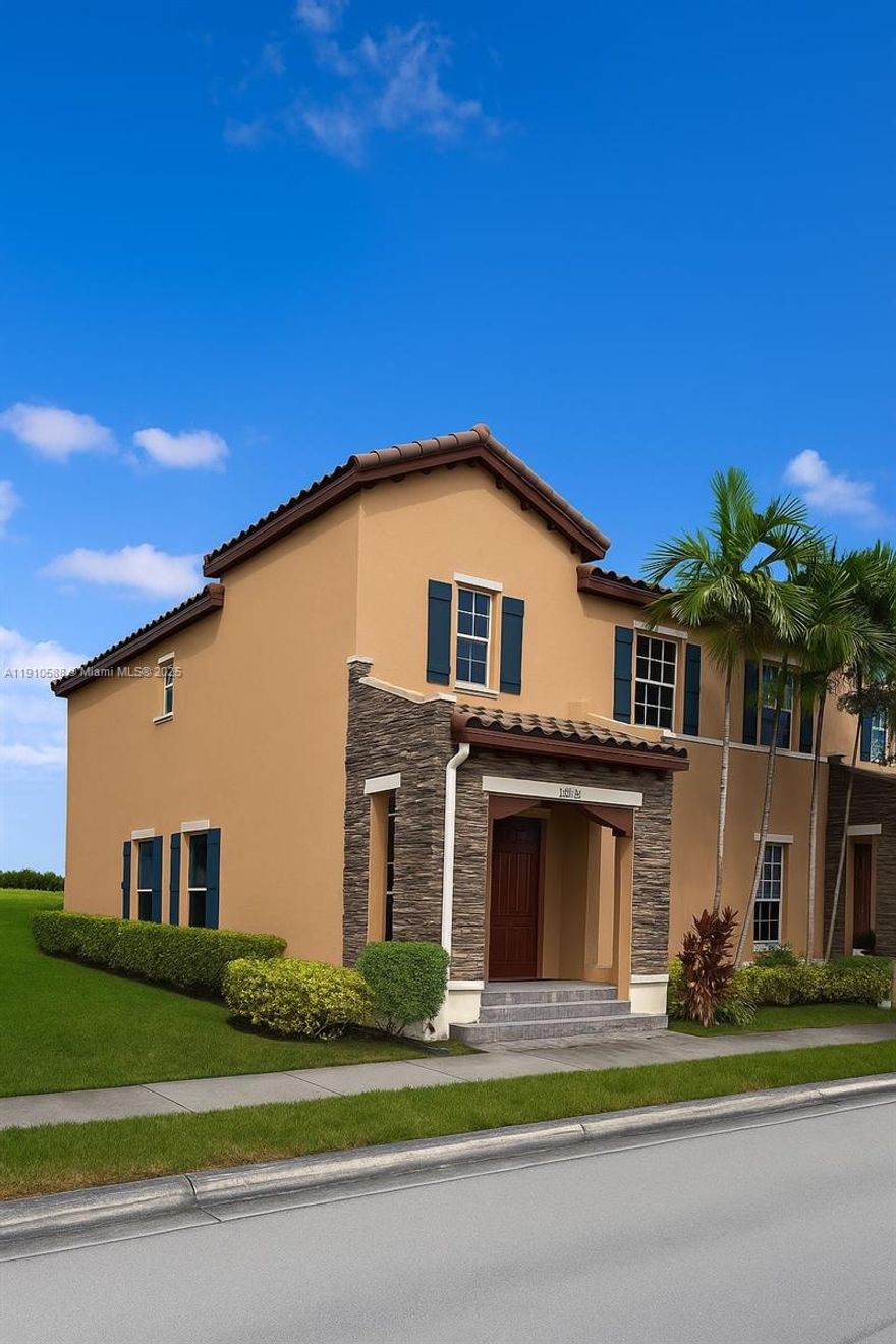 Crazy deal!
This beautiful corner townhome includes a complete apartment in the rear, perfect for a family member, generating rental income, or serving as a private retreat for future retirement. It also features a two-car garage and an ideal layout with spacious bedrooms, offering both comfort and versatility. The community boasts great amenities and is conveniently located near shopping centers, hospitals, and supermarkets.