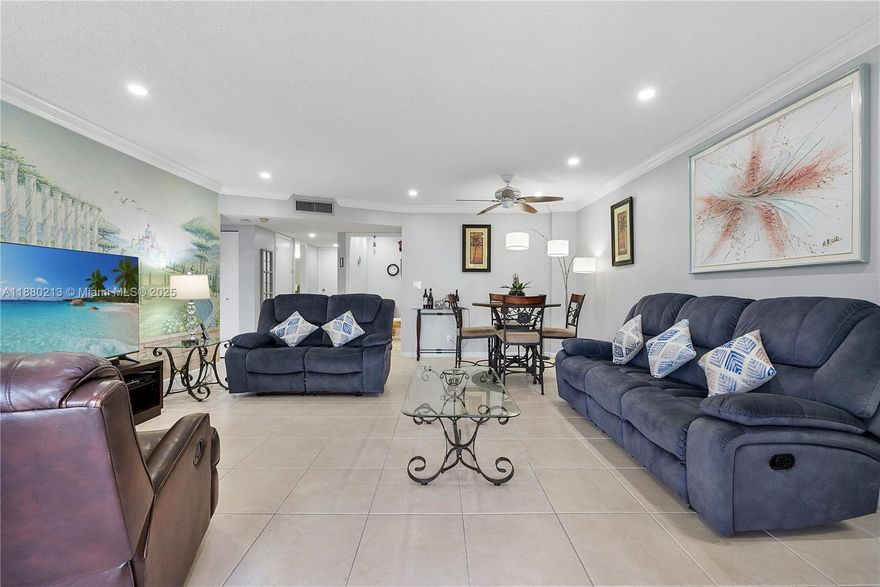 Castle Apartments is a highly sought-after 55+ active adult community. This beautifully maintained condo offers 1 spacious bedroom and 1.5 baths. Inside, you’ll find a thoughtfully updated kitchen with modern finishes, tile flooring throughout, a spacious walk-in closet, recessed lighting in the ceiling, and a living area highlighted by a one-of-a-kind hand-painted accent wall that adds warmth and character to the home. Step outside to your private outdoor patio, the perfect spot for morning coffee or evening relaxation while enjoying serene canal views. This tranquil setting provides the ideal backdrop for retirement living. Within the community, you’ll enjoy a wide range of resort-style amenities like heated pool, billiards room, library, clubhouse, a bowling alley, and more.