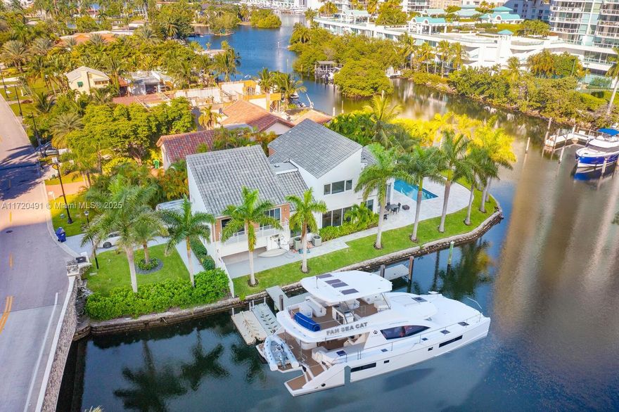 A DREAM HOME !! STUNNING NEW RENOVATIONS MODERN 4 BED / 3 BATH HOME SITTING ON THE INTERCOASTAL. THIS PROPERTY IS SITUATED ON A POINT LOT WITH 135' OF WATER FRONTAGE ALONG WITH A DOCK ! WALKING DISTANCE TO SUNNY ISLES BEACH . THIS AMAZING 4/3 INCLUDE HIGH CEILINGS , ITALIAN MARBLE FLOOR ON THE FIRST FLOOR , WOODEN FLOORS ON THE SECOND FLOOR , LARGE MASTER BEDROOM , OFFICE WORK SPACE , BALCONIES IN EVERY BEDROOM OVERLOOKING THE INTERCOASTAL, IMPACT WINDOWS , BEAUTIFUL BACKYARD AND POOL .