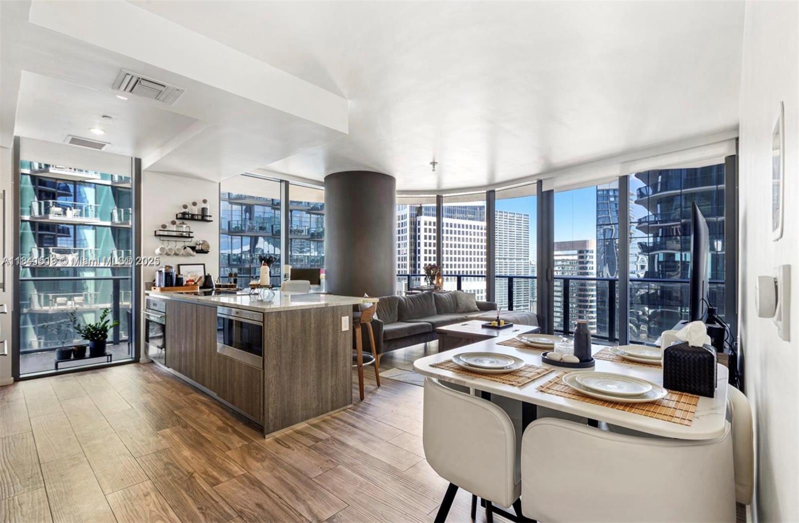 Turnkey, fully furnished corner 2 bed, 2 bath residence in the heart of Brickell! This east-facing unit offers 1,152 SF of interior space and a spacious wraparound terrace perfect for outdoor living. Features include a private foyer entry, sleek Italian cabinetry, Sub-Zero & Wolf appliances, and two assigned parking spaces. Just bring your toothbrush—this unit is fully equipped and move-in ready.
Resort-style amenities include a state-of-the-art fitness center, full-service spa, billiard room, putting green, tennis and basketball courts, pool with bar/restaurant, and BBQ area.
Call or text the listing agent directly for showings! Available September 1st 2025.