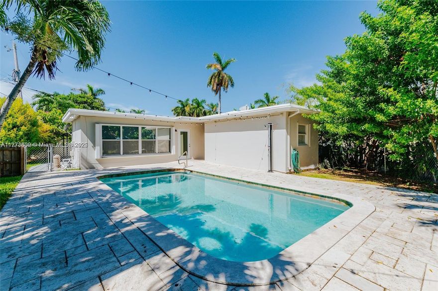 Great opportunity to own this renovated, extra large duplex with pool on a 10,615 sf lot. A spacious 3 bedroom 2.5 bath unit with a detached effiiency, a private pool and a large backyard on one side and a large 3 bedroom unit with 2 full bathrooms and a laundry room on the other side. Nicely renovated kitchens, washer and dryer in each unit, marble floors throughout, separate back yards. Plenty of onsite parking. Fantastic location, close to shopping, restaurants, the highway and the beach. Both sides are tenant occupied until 6/30/2025
