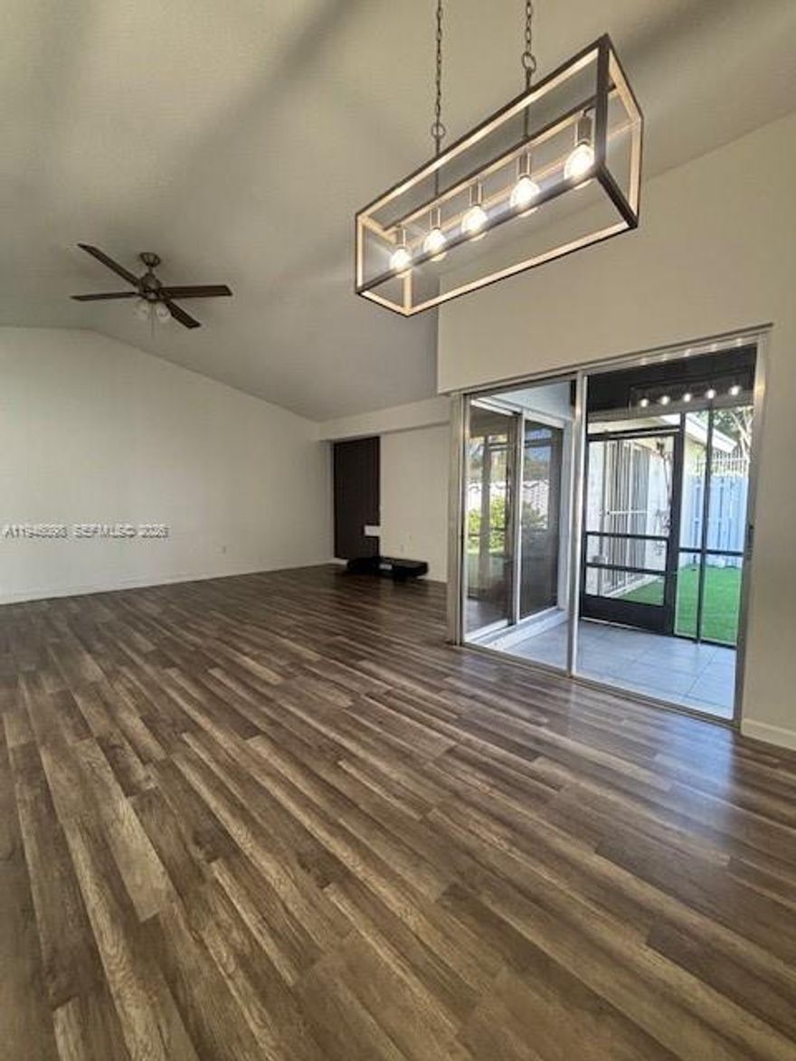 Great location, close to highways, major area attractions, such as Aventura Mall, Miami Beaches, Airports within 1/2 hour each direction. Condo home has open floor plan and boast of an enclosed patio/yard area. Community is gated and has pool and clubhouse.