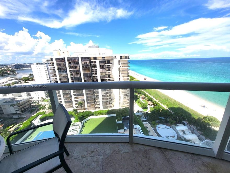 Amazing ocean and intercostal views from this contemporary decorated and furnished unit. The Akoya building offers great amenities. large Gym with exercise equipment for all levels of experience and fitness for all ages. Pool, jacuzzi, steam and Sauna rooms, showers, Tennis court, BBQ area, beach service. Building allows 12 rentals a year, 24hr security and valet. Close to South Beach, Surfside & Ball Harbor shopping and restaurants. PLEAE MAKE YOUR APPOINTMENT TO SEE THIS UNIT 24 HRS IN ADVANCE