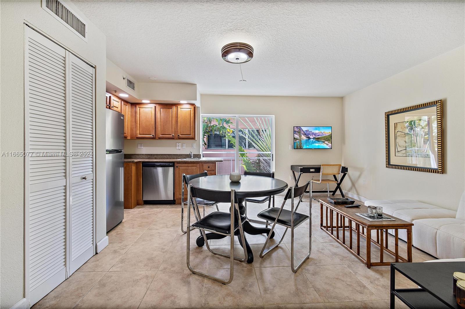 Beautiful 1 bed, 1 bath condo in Surfside, available furnished or unfurnished. Located in a gated community just a few blocks from the beach, this updated condo comes with 1 assigned covered parking space (rare find) and a washer dryer in the unit. Brand new appliances, two balconies and new flooring are just some of the things that make this unit desirable. Minutes from shops, schools, supermarkets. Stove not featured in photos however is included and already installed. Pets accepted with deposit, long term leases only.