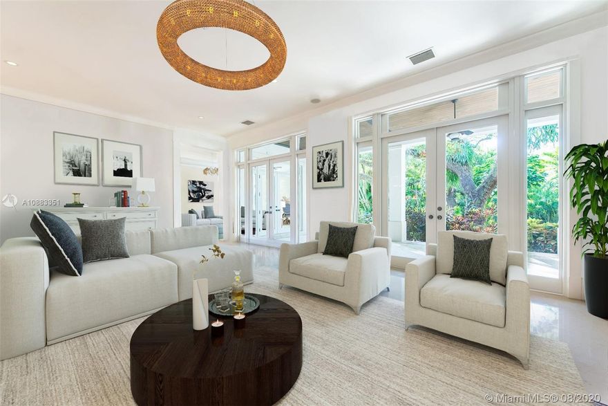 With top schools in under 7 minutes and an unsurpassed Coral Gables location, 730 Calatrava would be the setting for the first page of a story book. Enchanting in all aspects, this refined residence features 6 beds / 7 baths over a sprawling 8,400 sq ft; Two master suites, staff quarters, full home generator, 3-car garage, elevator, and home office complete the package. In addition, the gourmet kitchen and wine cellar will make entertaining a delight! Exceptional resort-like amenities on private grounds make it easy never to leave home. Coral rock patio, gym, large cabana with summer kitchen, pool, and impressive terraces— This truly is the Coral Gables oasis you’ve been searching for.